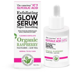 Kem chống lão hóa & điều trị chống nhăn The Conscious™ GLYCOLIC ACID exfoliating glow serum organic raspberr...
