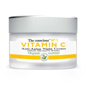 The Conscious™ VITAMIN C anti-aging night cream organic raspberry Kem dưỡng ẩm Flash effect
