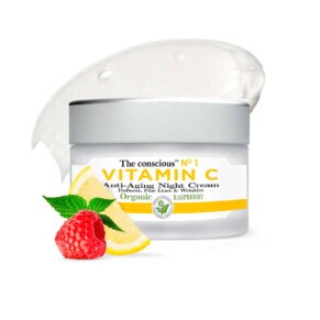 Kem dưỡng ẩm Flash effect The Conscious™ VITAMIN C anti-aging night cream organic raspberry
