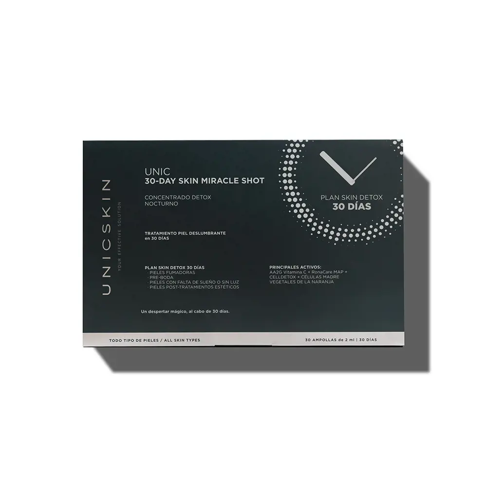 Unicskin UNIC30-DAY SKIN MIRACLE SHOT night detox ampoules 4 Kem chống lão hóa & Điều trị chống nhăn Unicskin UNIC30-DAY SKIN MIRACLE SHOT night detox ampoules