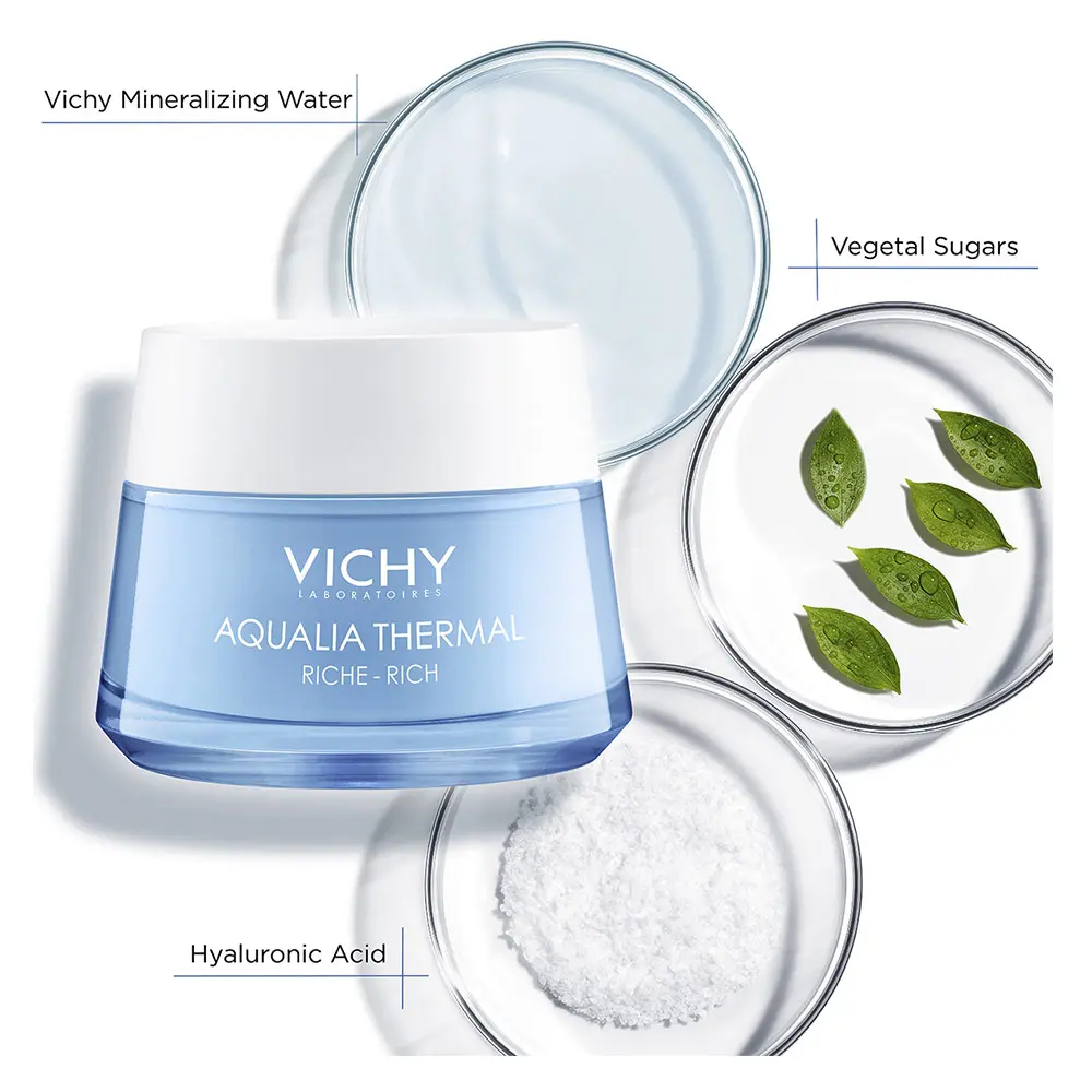 Vichy Laboratoires AQUALIA THERMAL crème rehydratante riche 3 Vichy Laboratoires AQUALIA THERMAL crème rehydratante riche Kem dưỡng ẩm